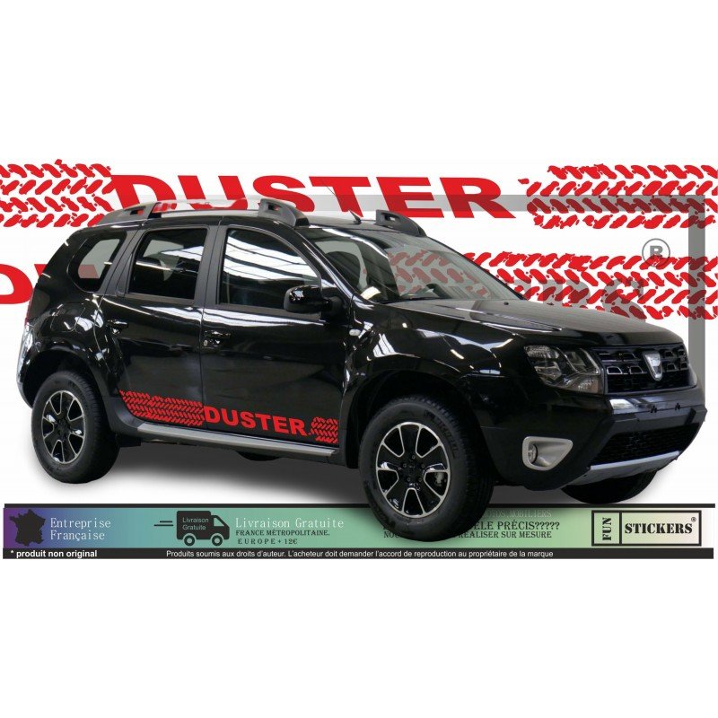 dacia duster - kit strips down tire trace crates - Tuning Sticker Sticker Graphic Decals