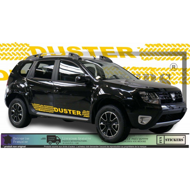 dacia duster - kit strips down tire trace crates - Tuning Sticker Sticker Graphic Decals