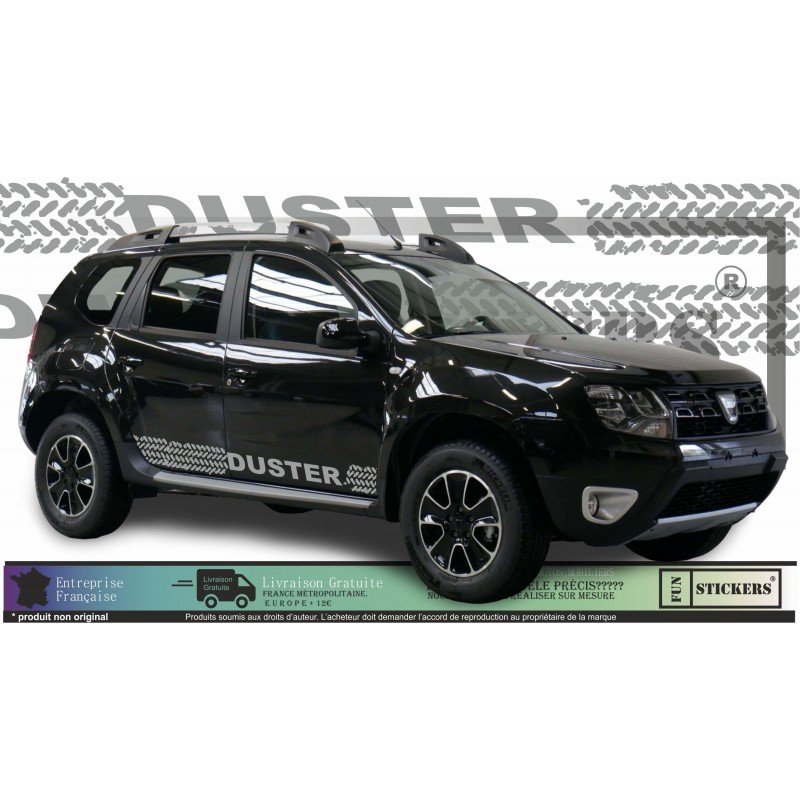 Dacia Duster kit bandes decoratives stripping lateral autocollant SUV Fun Stickers