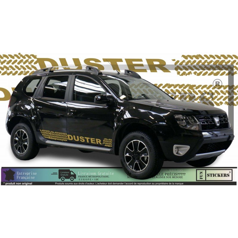 dacia duster - kit strips down tire trace crates - Tuning Sticker Sticker Graphic Decals