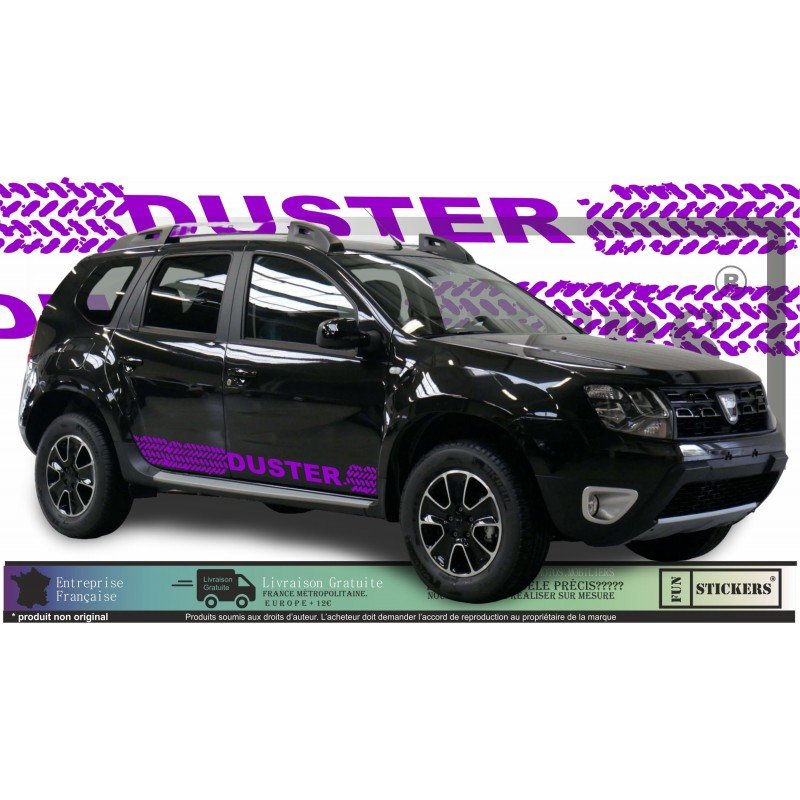dacia duster - kit strips down tire trace crates - Tuning Sticker Sticker Graphic Decals
