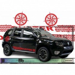 Dacia Duster kit deco boussole trace pneu autocollants aventure Fun Stickers