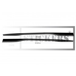 Renault Twingo 3 bandes latérales - Tuning Sticker Autocollant Graphic Decals