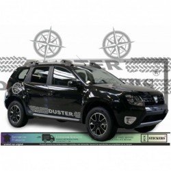 Dacia Duster kit deco boussole trace pneu autocollants aventure Fun Stickers