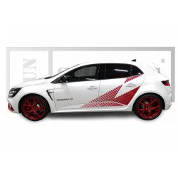 Renault Megane Trophy-R bandes laterales racing kit complet Fun Stickers