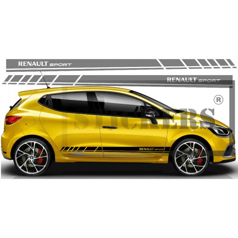 Renault Sport Racing RS bandes noir kit complet autocollant sticker Fun Stickers
