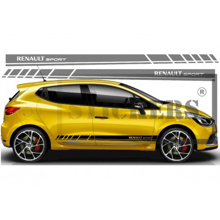 Renault Sport Racing RS bandes noir kit complet autocollant sticker Fun Stickers