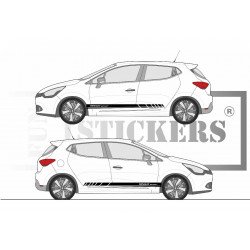 Renault Sport Racing RS bandes noir kit complet autocollant sticker Fun Stickers