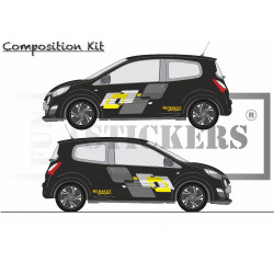 Renault Twingo Sport- Kit Complet - voiture Sticker Autocollant Graphic Decals