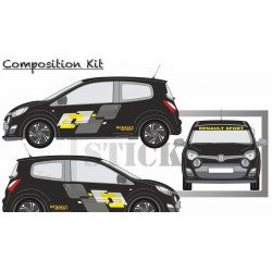Renault Twingo Sport kit complet autocollant tuning sticker Fun Stickers