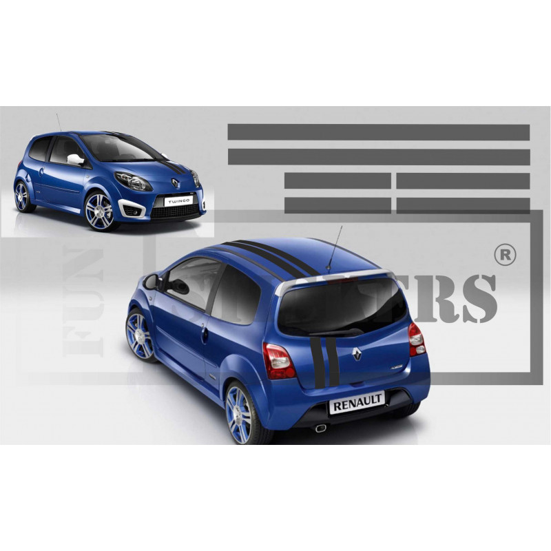 Renault Twingo Bandes completes Gordini autocollants voiture stickers