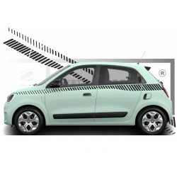 Renault Twingo 3 bandes laterales tuning autocollantes Fun Stickers
