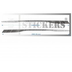 Renault Twingo 3 straight and left side strips - Tuning Sticker Sticker Graphic Decals