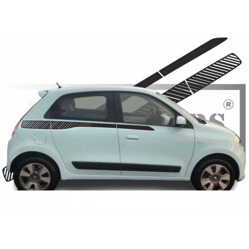 Renault Twingo bandes laterales decoratives tuning sticker autocollant Fun Stickers