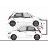 Renault twingo bandes latérales décoratives - Tuning Sticker Autocollant Graphic Decals