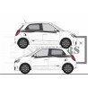 Renault twingo decorative side bands - Tuning Sticker Sticker Sticker Graphic Decals