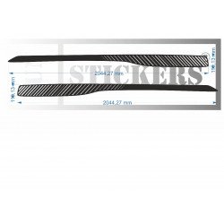 Renault twingo decorative side bands - Tuning Sticker Sticker Sticker Graphic Decals