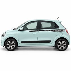 Renault Twingo 3 bandes laterales decoratives tuning autocollantes Fun Stickers