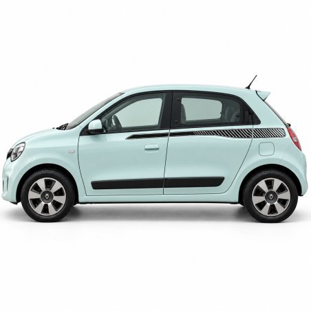 Renault Twingo 3 bandes laterales decoratives tuning autocollantes Fun Stickers