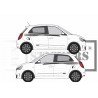 Renault Twingo 3 bandes laterales decoratives tuning autocollantes Fun Stickers