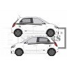 Renault Twingo 3 bandes laterales decoratives tuning autocollantes Fun Stickers