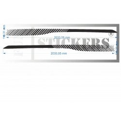 Renault Twingo 3 Decorative Side Strips - Tuning Sticker Sticker Graphic Decals