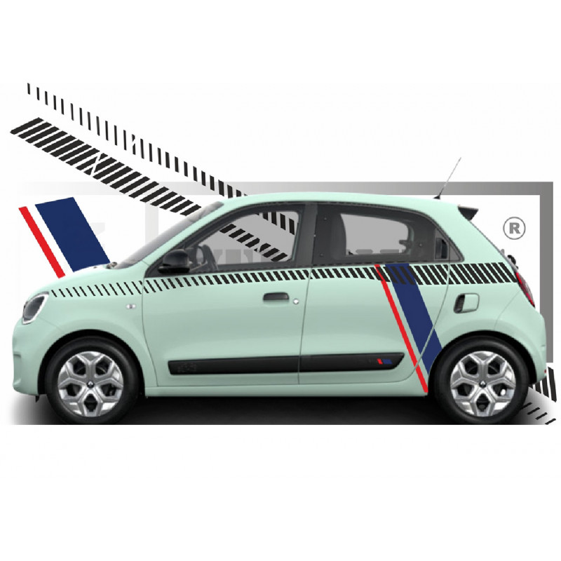 Renault Twingo 3 Kit bandes édition spéciale France - Tuning Sticker Autocollant Graphic Decals