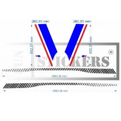 Renault Twingo 3 Kit Special Edition Tapes France - Tuning Sticker Autocollant Graphic Decals
