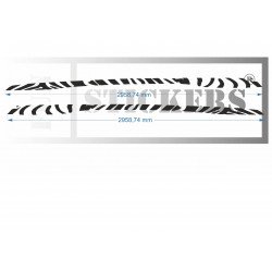 Renault Twingo 3 Side Stripes Zebra Effect - Tuning Sticker Sticker Graphic Decals