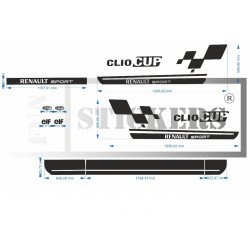 Renault Clio Cup design Kit complete sticker kit deco