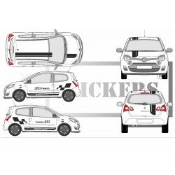 Renault Twingo Cup - Complete Kit - Tuning Sticker Sticker Graphic Decals