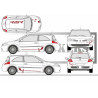 Renault Megane R 26 R - Kit Complet - Tuning Sticker Autocollant Graphic Decals