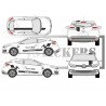 Renault Megane CUP kit deco lateral stripping sport Fun Stickers