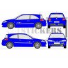 Renault Megane 2 F1 TEAM - Complete Kit - Tuning Sticker Sticker Graphic Decals