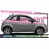 Fiat 500 stickers stripping lateral logo integre bandes Fun Stickers