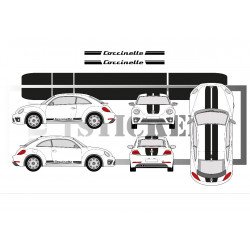 VW Coccinelle kit complet decoration autocollante vinyle souple Fun Stickers