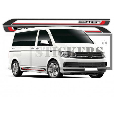 VW Transporter bandes laterales et hayon arriere autocollants Fun Stickers