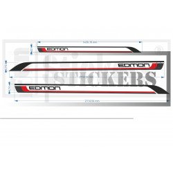 copy of Renault twingo decorative side bands - Tuning Sticker Sticker Sticker Graphic Decals