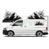Outdoor Montagne Vokswagen Transporter - Tuning Sticker Autocollant Graphic Decals