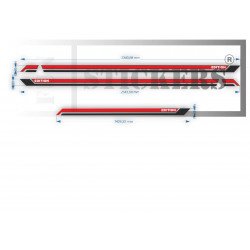 copy of Renault twingo decorative side bands - Tuning Sticker Sticker Sticker Graphic Decals