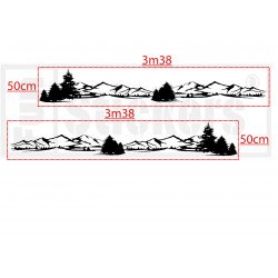 Van camper kit autocollant montagne nature sticker decoration Fun Stickers