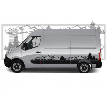 Van camper kit autocollant montagne nature sticker decoration Fun Stickers