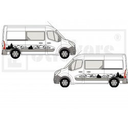 Van camper kit autocollant montagne nature sticker decoration Fun Stickers