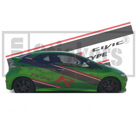 Honda Civic Type R kit complet autocollants decoratifs Fun Stickers