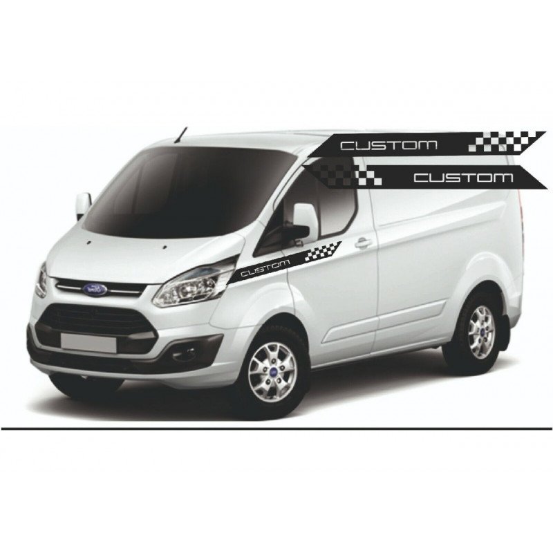 copy of Ford Transit ST Sport Van Side Bands / Capot - Tuning Sticker Sticker Graphic Decals