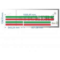 Fiat 500 Abarth Strips Down sticker sticker decoration crates