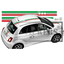 Fiat 500 Abarth Strips Down sticker sticker decoration crates