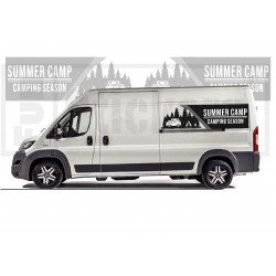 copy of Fiat ducato Camper adventure kit -  GRIS - Kit Complet - voiture Sticker Autocollant Graphic Decals