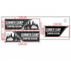 ducato Fiat Camper Adventure summer camping - Kit Complet - voiture Sticker Autocollant Graphique