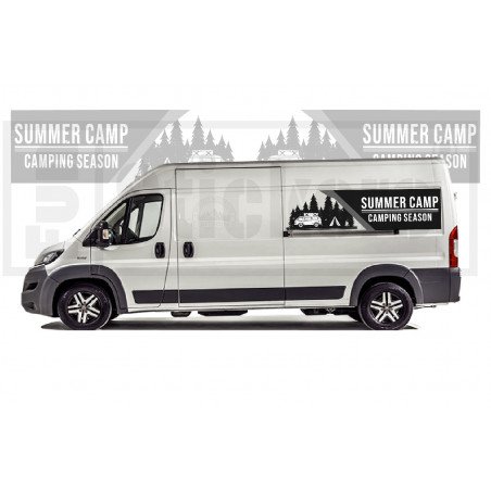 Fiat Ducato camping-car Adventure Summer Camping kit complet autocollant Fun Stickers